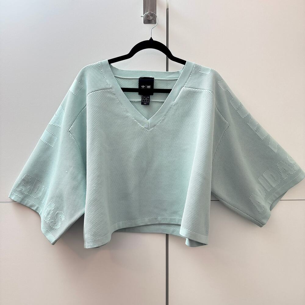 Adidas x Ivy Park Knit Crop Jersey Top